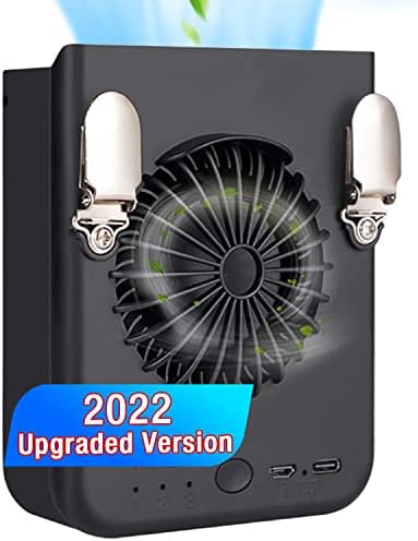 2023 FW prijenosni ventilator / ventilator za struk, 8000mAh USB ventilator za hlađenje na baterije sa 3 brzine, Super jak ventilator za pojas za struk / ventilator za pantalone za ribolov, biciklizam, putovanja i van