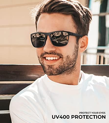 Kaliyadi polarizirane sunčane naočale muškarci, lagane muške sunčane naočale polarizirani UV zaštita vožnje ribolovnim golfom
