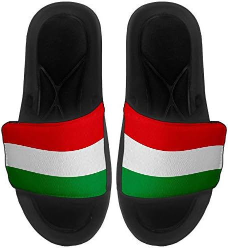 Expreitbest jastuk za jastuk-on sandale / slajdovi za muškarce, žene i mlade - zastava Mađarske - Mađarska zastava