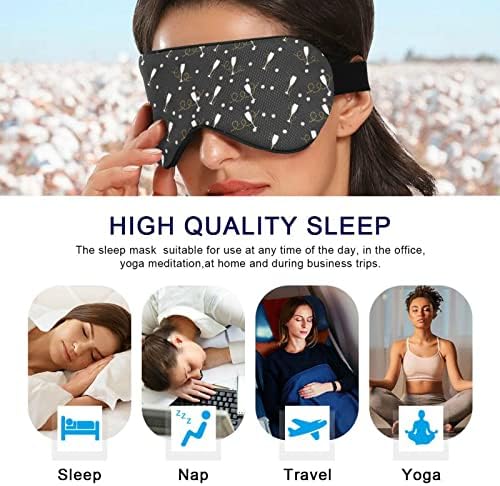 Unisex za spavanje maska ​​za oči gilter-crveno-vino-stakla noć spavaće maska ​​udobnu zaštitnu zaštitnu zaštitnu hlače