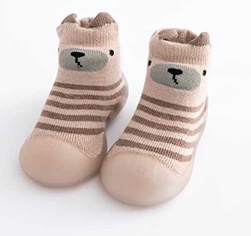 Dječje dječje dječake Dječje djevojke Čvrsto tople pletene meke jedine gumene cipele čarapa za čarape za meke cipele za bebe cipele