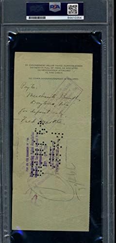 Fred Merkle PSA DNK Cert Slab potpisan 1920 Chicago Cubs platnom spisku autogram - MLB cut potpisa