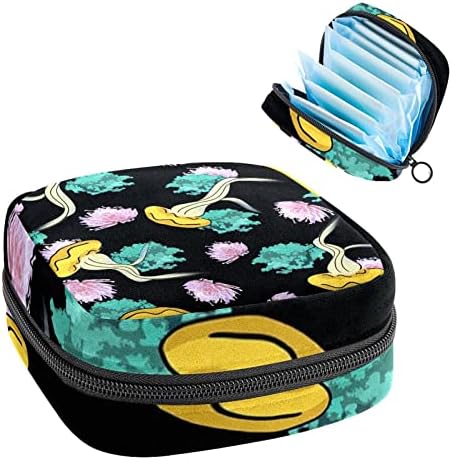 ORYUEKAN torba za čuvanje higijenskih uložaka, torbica za menstrualne čašice prijenosni higijenski ulošci ulošci za pohranu ženske menstruacijske torbe za tinejdžerke Žene dame, koraljne Meduze morskih životinja