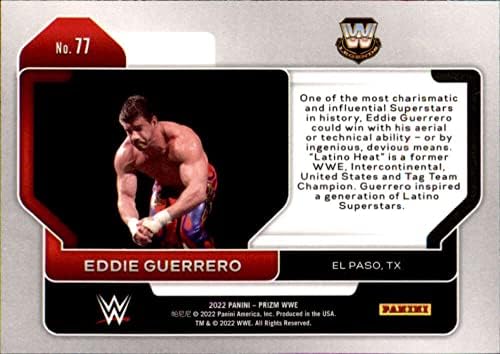 2022 Panini Prizm WWE # 77 Eddie Guerrero Legend Wrestling Trgovačka kartica