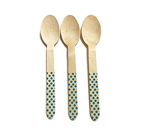 Perfect Stix Polka Dot Spoons 158 36-Mint štampane drvene kašike sa mentom polka dot uzorak, 6