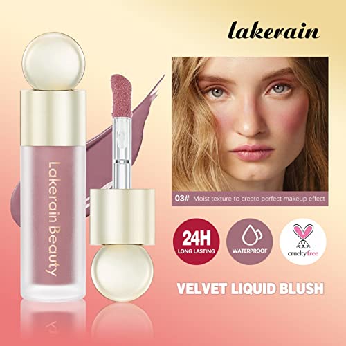 2pcs Liquid Blush Makeup, Beauty Blush Makeup za dugotrajno, hidratantno mekano kremasto rumenilo za lice za hidratantno lagano Blendable,