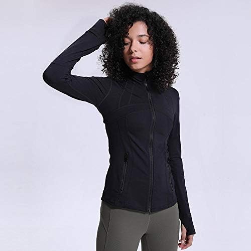 Syxmsm Yoga odjeća joga Sportska jakna Ženski najlon Stretch patent zatvarača Trčanje yoga majica s dugim rukavima Yoga hlače