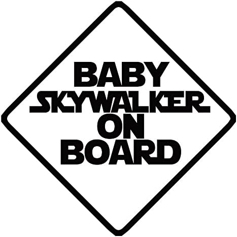 Baby Skywalker na brodu 6 Vinil naljepnica naljepnica