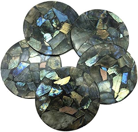 Ruitaiqin Shitu 1pc Natural Labradoritetni ploča Slice Kvarcni kristalni mineralni uzorak zaliječenje ljekovitih prirodnih kamenja
