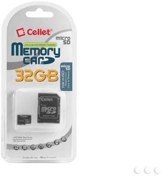 Cellet 32GB Vertu ti Micro SDHC kartica je prilagođena formatiran za digitalne velike brzine, bez gubitaka snimanje! Uključuje standardni SD Adapter.