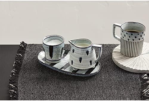 Blato pita 47800018 85 Reaktivni krem ​​i šećerni set, crni, lonac 3 x 3 | Pitcher 4,5 x 3,75 | Lay 5,25 x 9,5, 50