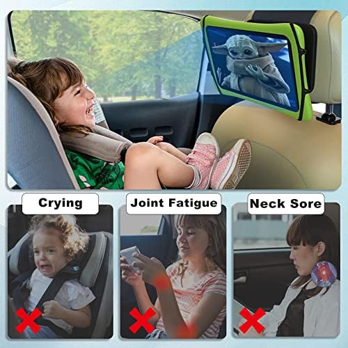 Držač tableta za naslon za glavu za iPad, zadnja sjedala za stražnju stražnju tabletu za držanje automobila 360 ° Rotirajuće iPad