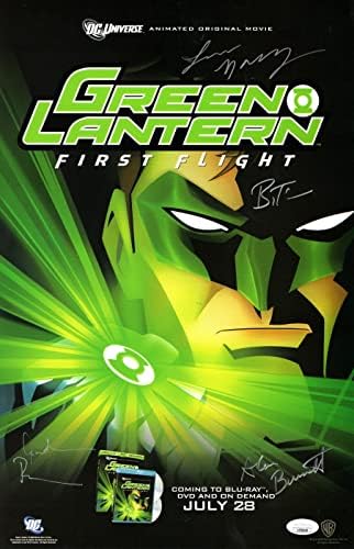 Green Lantern prvi let bacio se 11x17 poster 4 Autos JSA AF38428