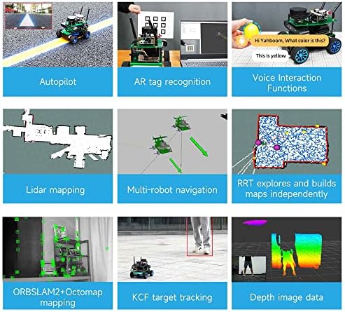 Yahboom Rosmaster X1 Odrasli Ai Robot Jetson Nano Python Programibilno preklapanje vizuelnog prepoznavanja Navigacijsko praćenje radara