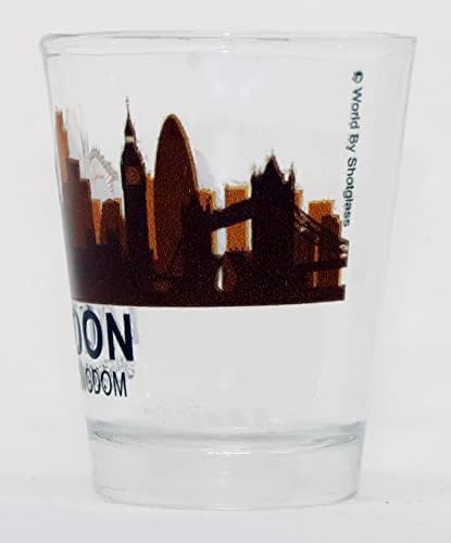 London Engleska Ujedinjeno Kraljevstvo Sunset Skyline Shot Glass