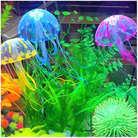 Nupart Jellyfish Aquarium Decoration Umjetna užarena efekt Rezervoar za ribu bezopasno za sve ribe i podvodni kućni ljubimac Akvarij