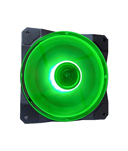 Apevia CO212L-GN Cosmos 120mm zelena LED ultra tiha futrola W / 16 LED i anti-vibracijski gumeni jastučići