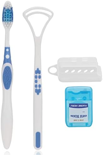 Sredstvo za čišćenje usta efikasno čišćenje fleksibilni PP Materijal strugač za jezik četkica za zube zubni konac Kit za odrasle čistač