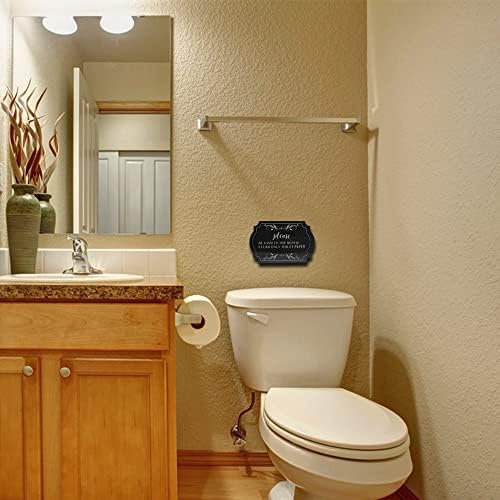 Molimo budite ljubazni na toaletni papir za septičke ispiranje za kućnu kancelarijsku spavaću sobu za živjeti akril smiješni ukras