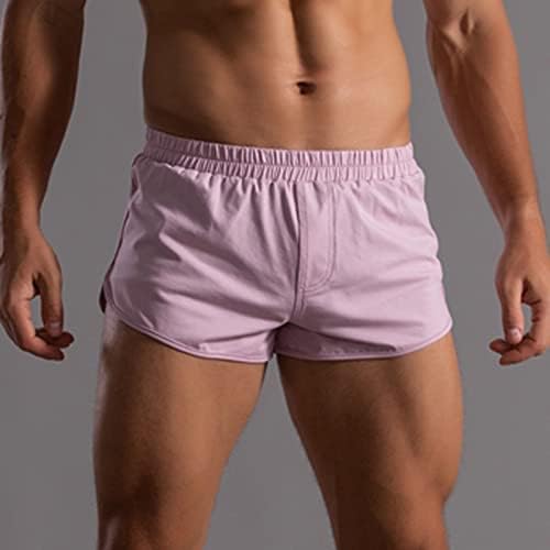 BMISEGM bokserske kratke hlače za muškarce pakovanje muške ljetne čvrste boje pamučne hlače elastična benda labava kratke hlače donje