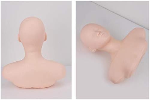 KH66ZKY trening glava-Manekenska glava s ramenima-za šminkanje ekstenzija trepavica kozmetologija za usne trening šminke za oči za