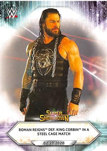 2021 TOPPS WWE br. 24 Rimljanin Reigns Wrestling Trgovačka kartica