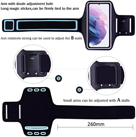 za Galaxy A01 Core futrolu, vodootporni sport Trčanje teretane za ruku s kablom za punjenje za Samsung A01 jezgra ljubičasta