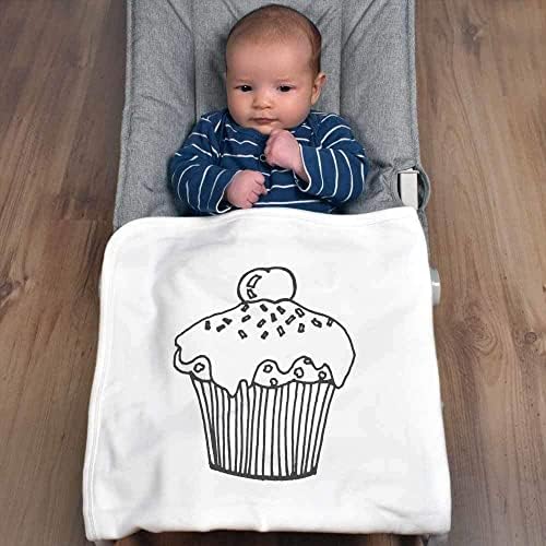 Azeeda 'Cherry Cupcake' Pamuk Baby pokrivač / šal
