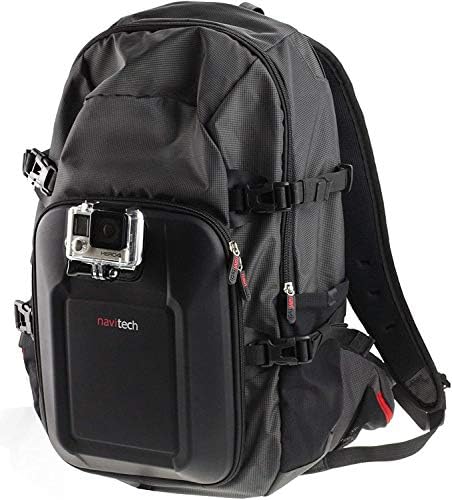 Navitech akcijski ruksak i 50-in-1 dodatna kompletna kompleta s integriranim remenom prsa - kompatibilan sa vehom muvi KX-1 4K Wi-Fi