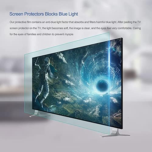 Aizyr Anti-Glare matte TV Zaštita ekrana stopa protiv refleksije do 90% - Film protiv ogrebotina/zaštite očiju za Smart TV filtrirajte plavo svjetlo, 65 u 1440 X 809 mm