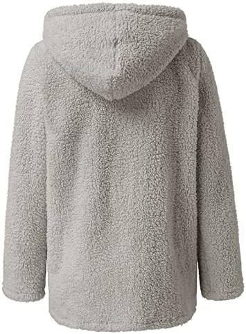 Kišni kaput, prevelici lijepi kaputi s dugim rukavima Womans School Fall Comfort bluza Fit Fleece Hood Solies Dame