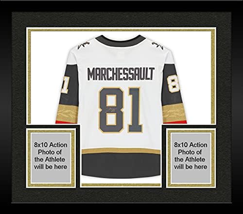 Uramljeno Jonathan Marchessault Vegas Zlatni vitezovi autografirani dres bijelog fanatike - autogramirani NHL dresovi