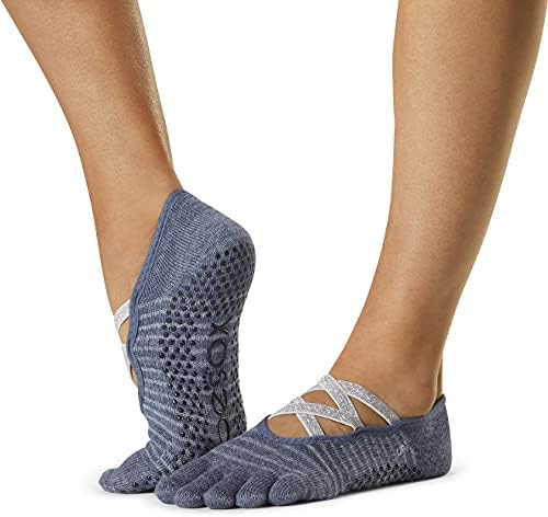 TOESOX GRIP Pilates Barre Socks - ne klizanje Elle Full Toe za jogu i balet
