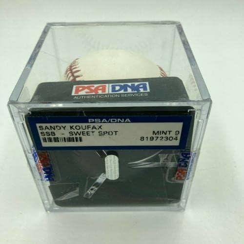 Sandy Koufax potpisao veliku ligu bejzbol PSA DNK Ocjenjina metvica 9 - autogramirani bejzbol