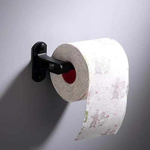 Xouvy crna zida montirana toaletna držač za papir Aluminij kupaonica Kuhinjski kolutni dodaci papirnati ručnik nosač nosača