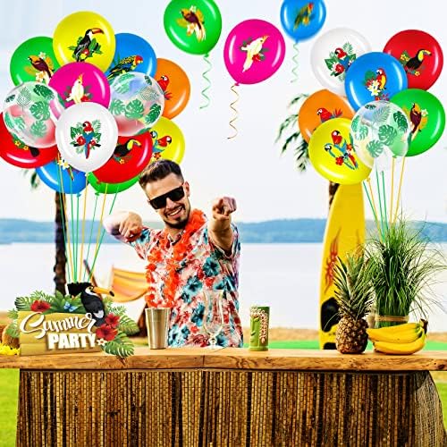 50 kom dekoracije balona za havajske zabave, Aloha Tropski Luau Party baloni od lateksa za havajske Luau Party ljetne plaže rođendanske