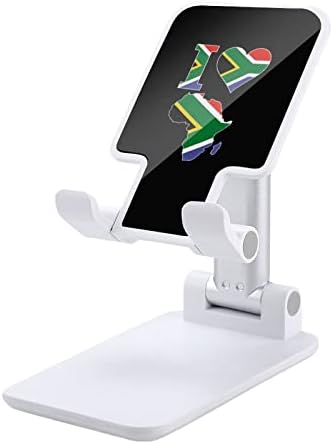 Volim južnoafričku zastavu Stalak za mobitel za stol sklopivi držač telefona visina Podesivi čvrst postolje ružičasti stil