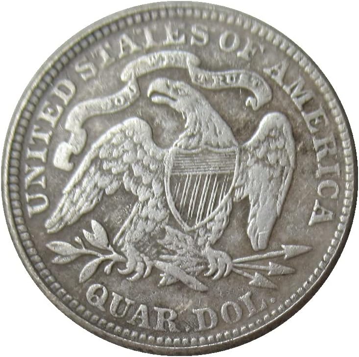 U.S. 25 Cent Flag 1867 Prigodni kovanica sa srebrnim replikama