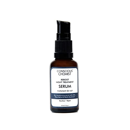 Allergy Reboot Serum za noćni tretman 10% Aha, 5% Bakuchiol & peptidi ciljaju dosadnu kožu, poboljšava teksturu kože & amp; tamne tačke za osjetljivu kožu, 30ml
