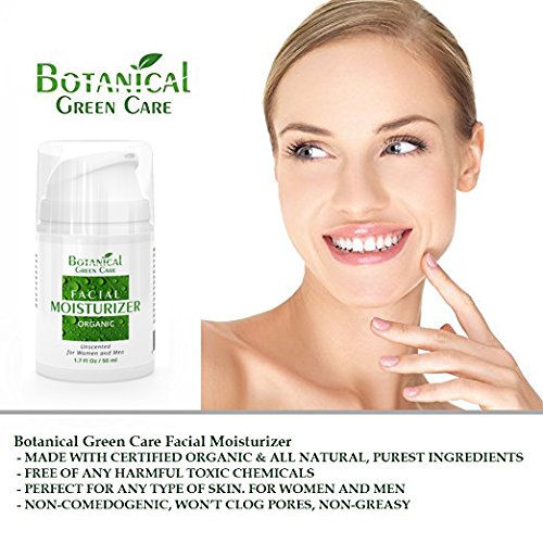 Botanical Green Care Hidratantna Krema Za Lice. Organski & prirodna hidratantna krema za lice za osjetljive, suvo & amp; normalna