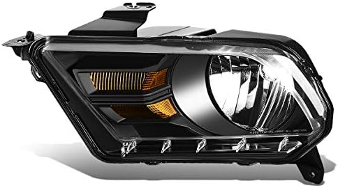 DNK MOTORING OEM-HL-0047-L Black Amber Factory Style far lampa sa strane vozača zamjena za 10-14 Mustang