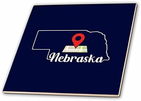 3drose u posjeti Nebraski ovdje državni marker putovanja-pločice