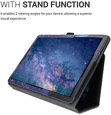 KWMobile futrola kompatibilna sa Huawei MediaPad T5 10 - Case Slim PU kožna tableta sa značajkom sa postoljem - Star Gazers Plava / tamno ružičasta / crna