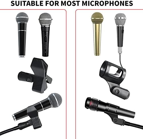Mic Stand odvojivi mikrofonski stalak za mikrofon visina mikrofonske ruke podesiva od 24 do 67 sa 2 mikrofonske kopče za pjevanje,
