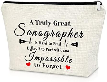 Sonographer ultrazvučni tehničar pokloni torba za šminkanje Sonographer pokloni za žene Sonograf zahvalnost poklon kozmetička torba