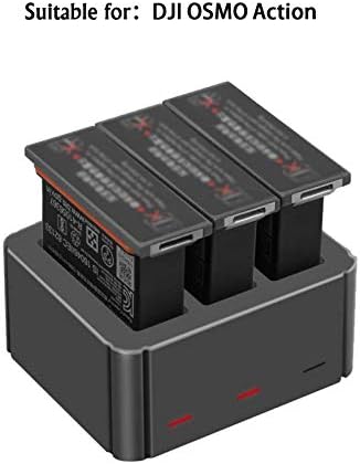 Punjač za baterije kamere sa priključkom za punjenje TIP-C DC 5V 3A Kompatibilan je s DJI osmo action sportskom kamerom