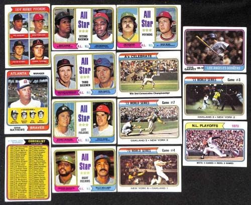 1974 TOPPS Ex + AVG NR kompletan set bejzbola 635/660 A79389 Ocjenjivo ex + - bejzbol pločaste rookie kartice