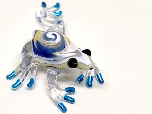 Sansukjai žabe sitne minijaturne figurice Životinje Ručno puhalo stakleno umjetnost Kolekcionarna poklona ukrasite