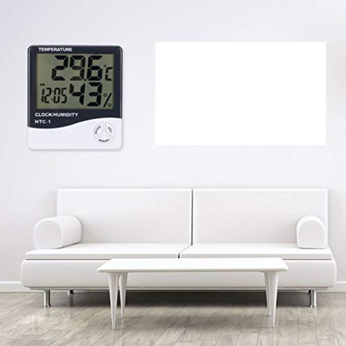 Quul termometar higrometar digitalni temperaturni mjerač vlage unutar zatvorenog higrometra termometar sa pozadinskom osvetljenjem alarma sata