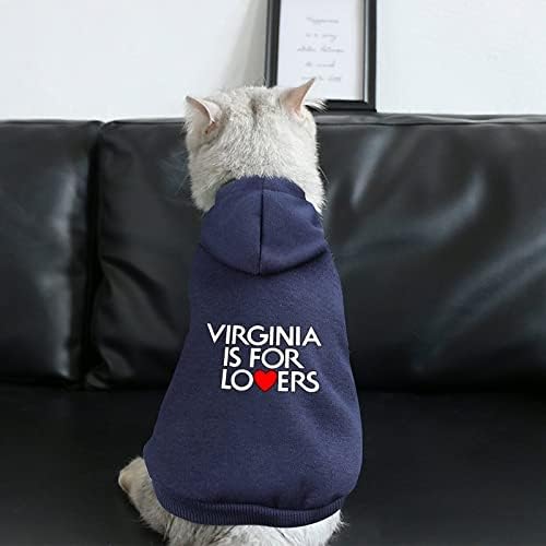 Virginia je za ljubitelje dukseve za pse Slatka dukserica s kapuljačom kućne ljubimce odijelo za odjeću sa šeširom